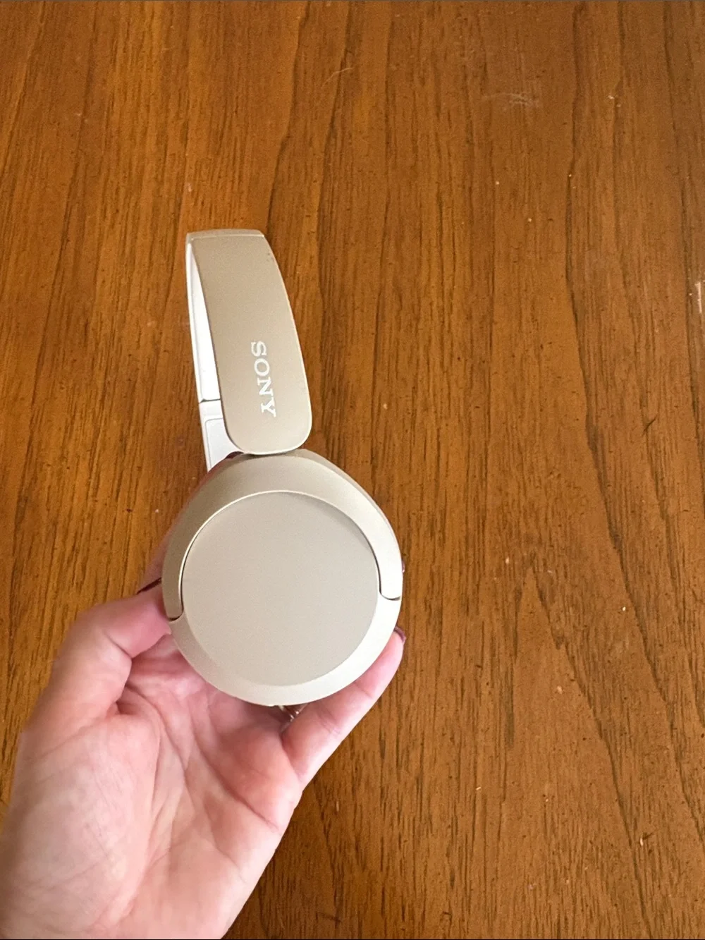 Sony On-Ear Headphones — Cream